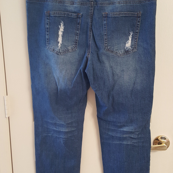 FOREVER 21 Jeans Stretch 14 Distressed 5 Pocket - Picture 3 of 3